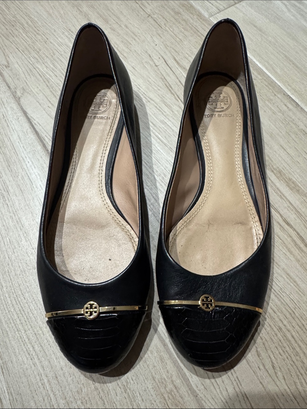 Tory Burch Pacey Ballet Flats in Black Size 8.5